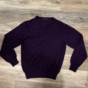 Zara V-Neck Sweater in Rich Purple